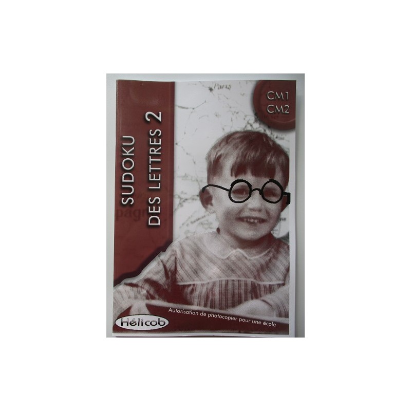 Sudoku des lettres 1 CM1 CM2 - Hélicob