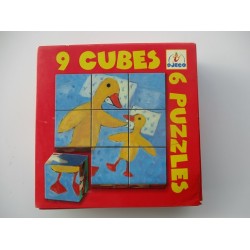 9 cubes 6 Puzzles animaux  maman et bébé - Djeco