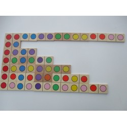 Domino des couleurs en bois - Claeys jeux