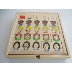 Jeu de situations et positions en bois - Goula