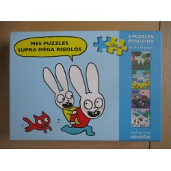 Mes puzzles supra méga rigolos 4 puzzles évolutifs de 24 à 64 pièces - Stéphanie Blake