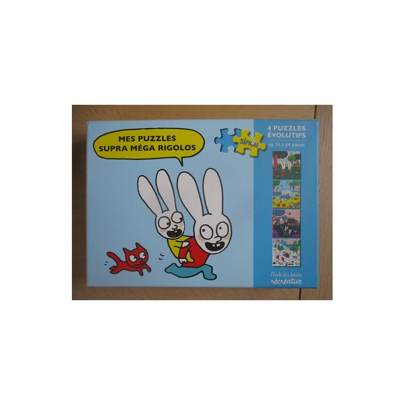 Mes puzzles supra méga rigolos 4 puzzles évolutifs de 24 à 64 pièces - Stéphanie Blake Mes puzzles supra méga rigolos 4 puzzles évolutifs de 24 à 64 pièces - Stéphanie Blake