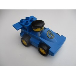 Duplo 2609  voiture de course formule 1 et chauffeur Légo