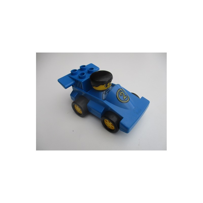 Duplo 2609  voiture de course formule 1 et chauffeur Légo