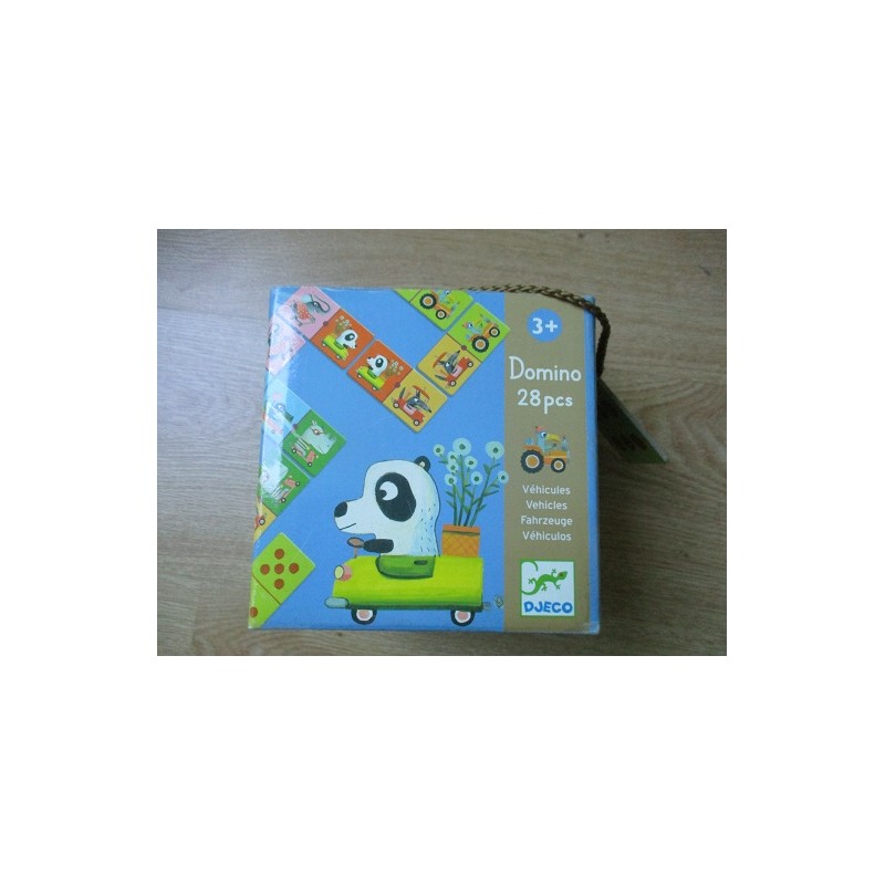 Domino 28 pièces véhicules Djeco Domino 28 pièces véhicules Djeco